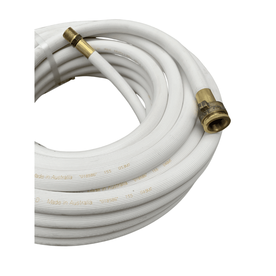Hose Factory Hot and Cold Wash Hose with Crimped Brass Fittings 12mm - Hose Factory