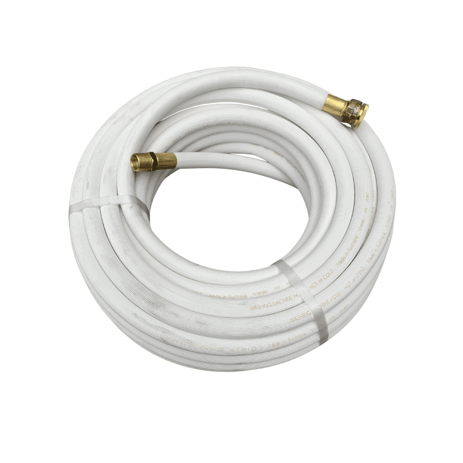 Hose Factory Hot and Cold Wash Hose with Crimped Brass Fittings 12mm - Hose Factory