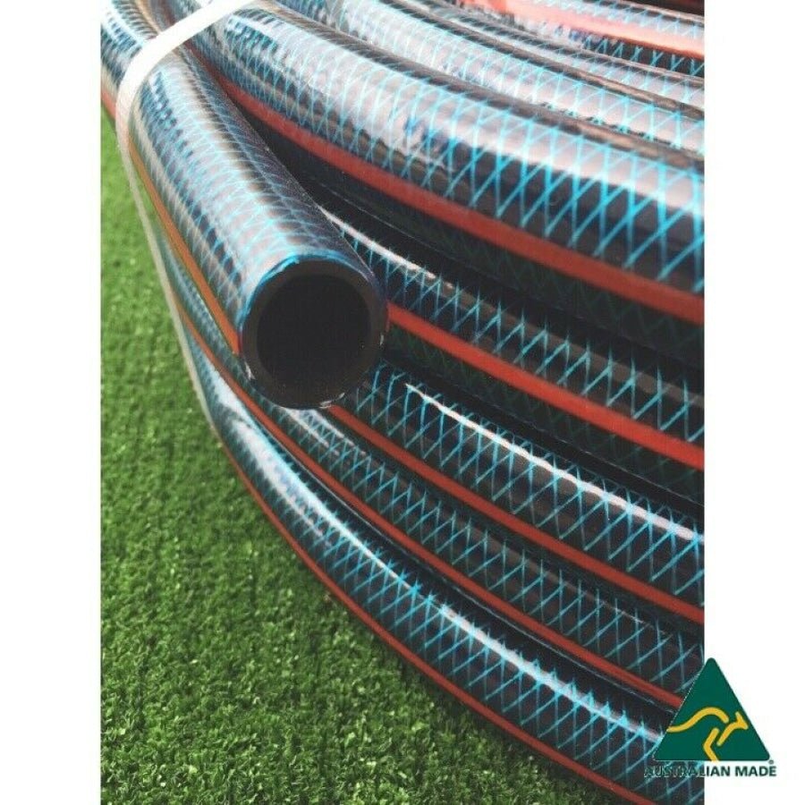 HOSE FACTORY OzFlex Garden Water Hose with set of Brass Fittings 18mm - Hose Factory