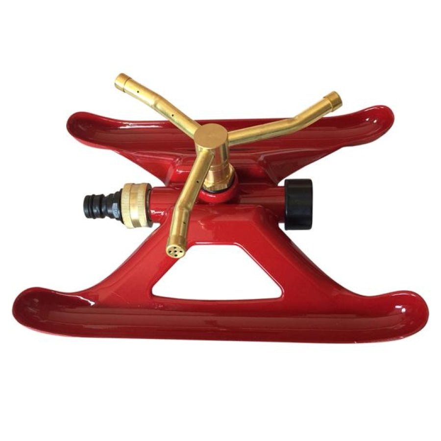 Hose Factory Rotating Brass 3 Arm Sprinkler With Metal Base 12mm - Hose Factory