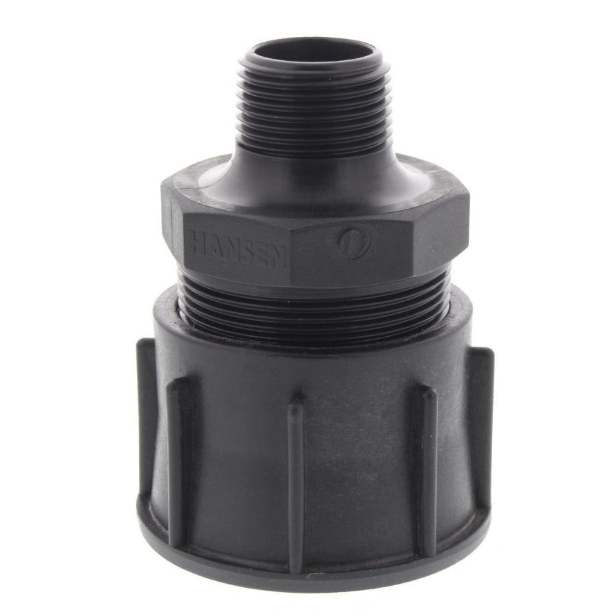 IBC Water Tank to 50mm x 25mm Hose Nipple Adaptor Fittings Convert Irrigation Plumbing - Hose Factory