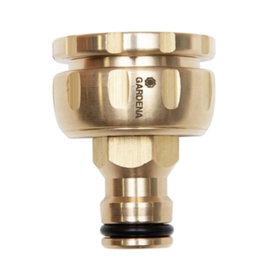 Gardena Brass Universal Tap Nut Adaptor 1/2 Fittings