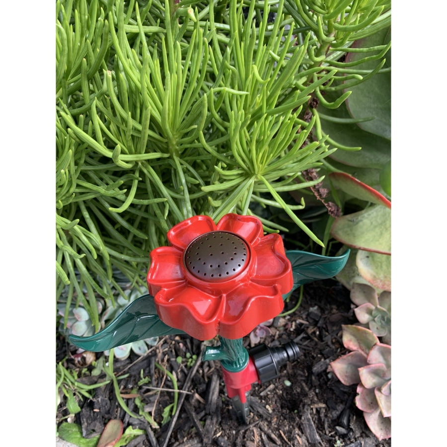 Metal Flower Garden Sprinkler On Spike 1/2 Sprinklers