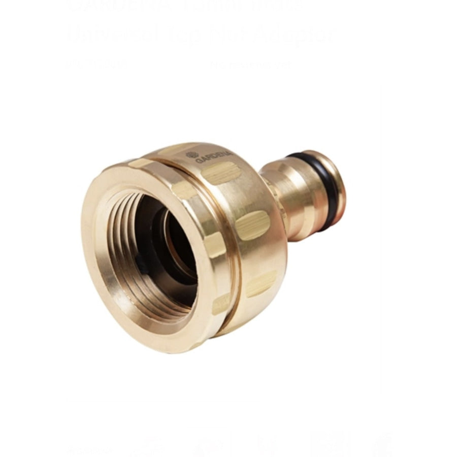 Gardena Brass Universal Tap Nut Adaptor 1/2 Fittings