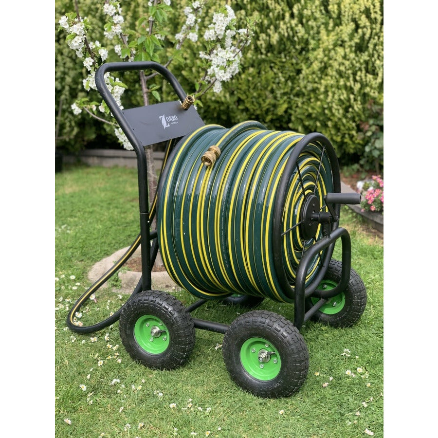 Hose Factory Proline 3/4 Garden Water Hose With Zorro Trolley &amp; Brass Connectors 70 Mt Reel Bundles