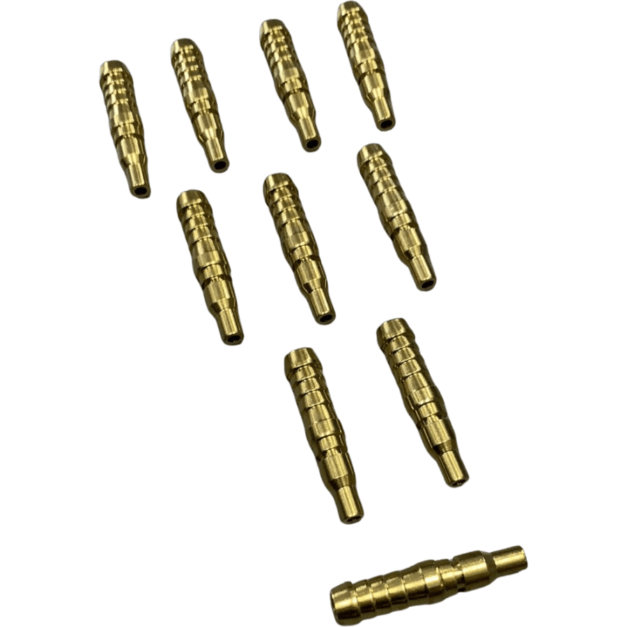 JAMEC Style Brass Adaptor with 10mm Hose Barb Air Fittings (QTY 10) - Hose Factory