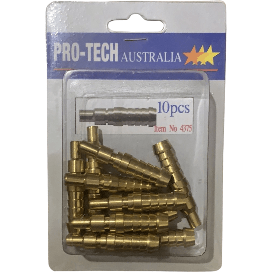 Jamec Style Brass Adaptor With 10Mm Hose Barb Air Fittings (Qty 10)
