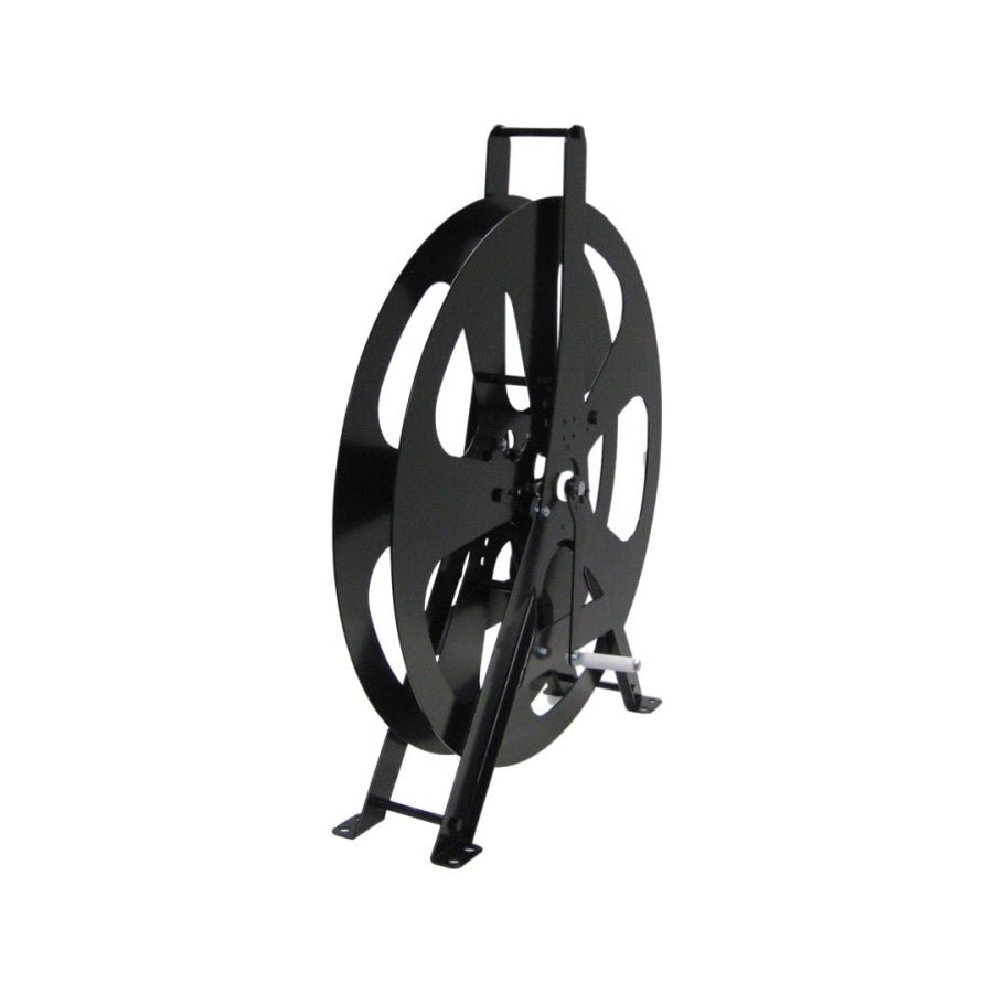Layflat Hose Reel Powder Coated Steel Black 25mm - Hose Factory