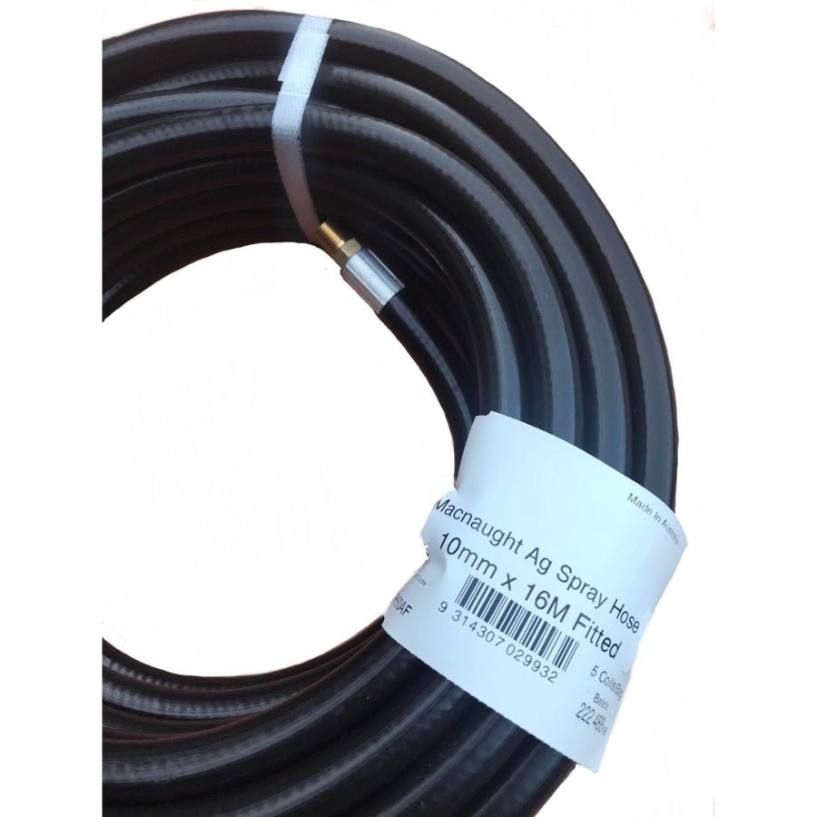 MACNAUGHT Ag Spray Air Hose with Brass Fitting 10mm x 16mt Clearance - Hose Factory