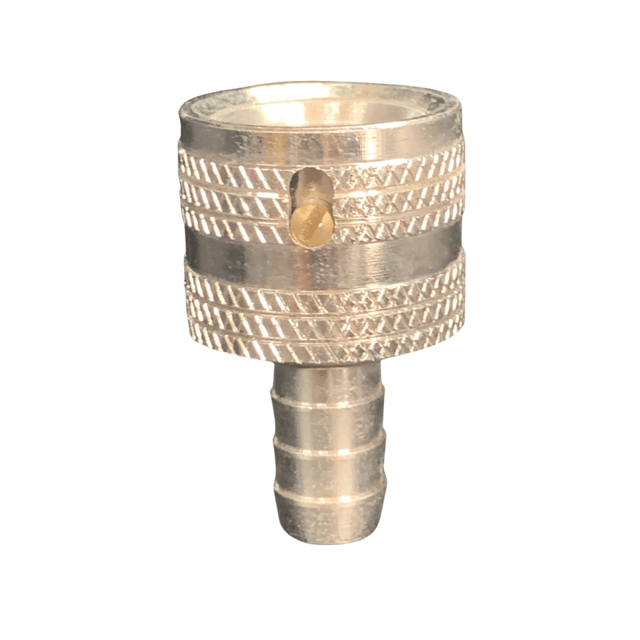 Metal Coated Brass Hose Barb Connector 10mm Hose Barb to 12mm Snap On- Hose Factory