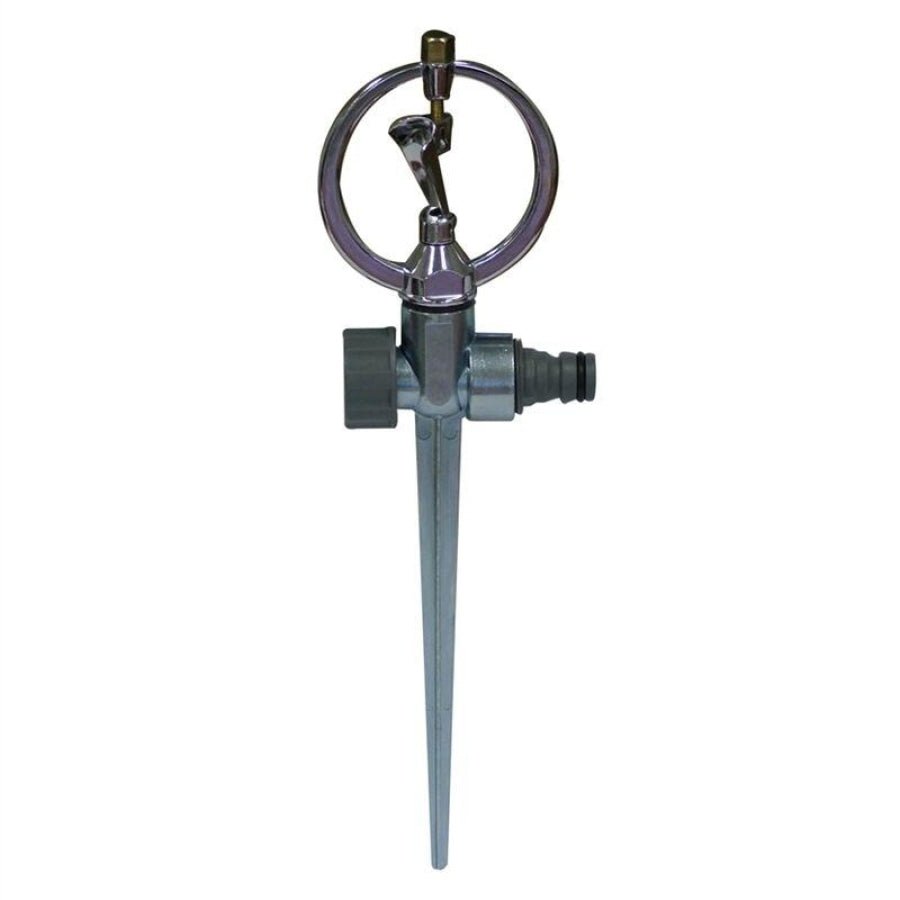 Metal Lawn Butterfly Rotating Garden Sprinkler on Spike 1/2" - Hose Factory