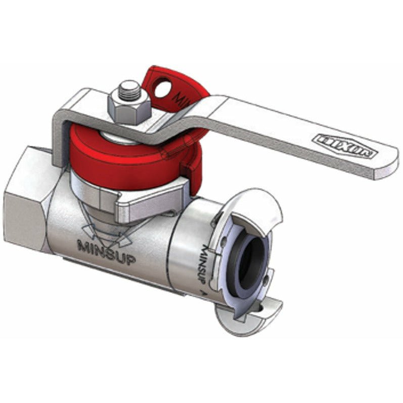 MINSUP Econovalve Ball Valve A - Type x 1" BSP Female - Hose Factory