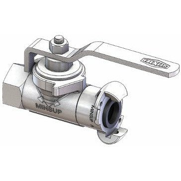 MINSUP Econovalve Ball Valve A - Type x 1" BSP Female - Hose Factory