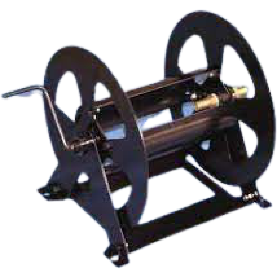 Mountable Hose Reel Black Heavy Duty Powder Coated Steel Made in Australia - Hose Factory