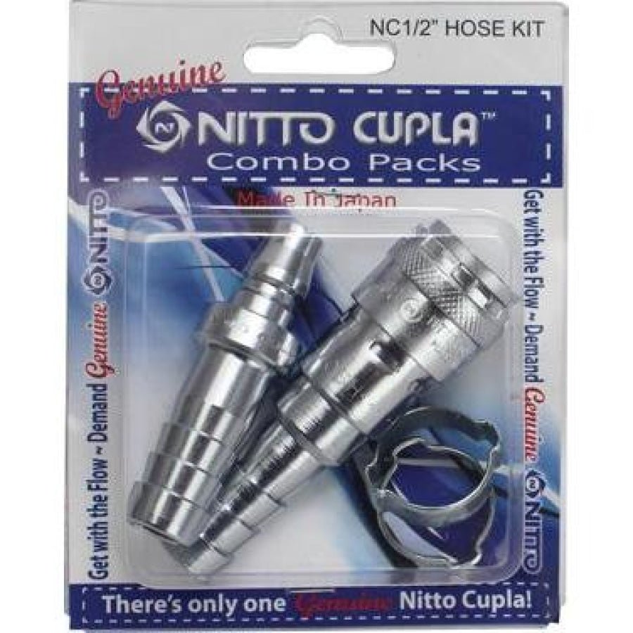 Nitto Kohki 200 Series One Touch Cupla Combo Pack 1/2" - Hose Factory