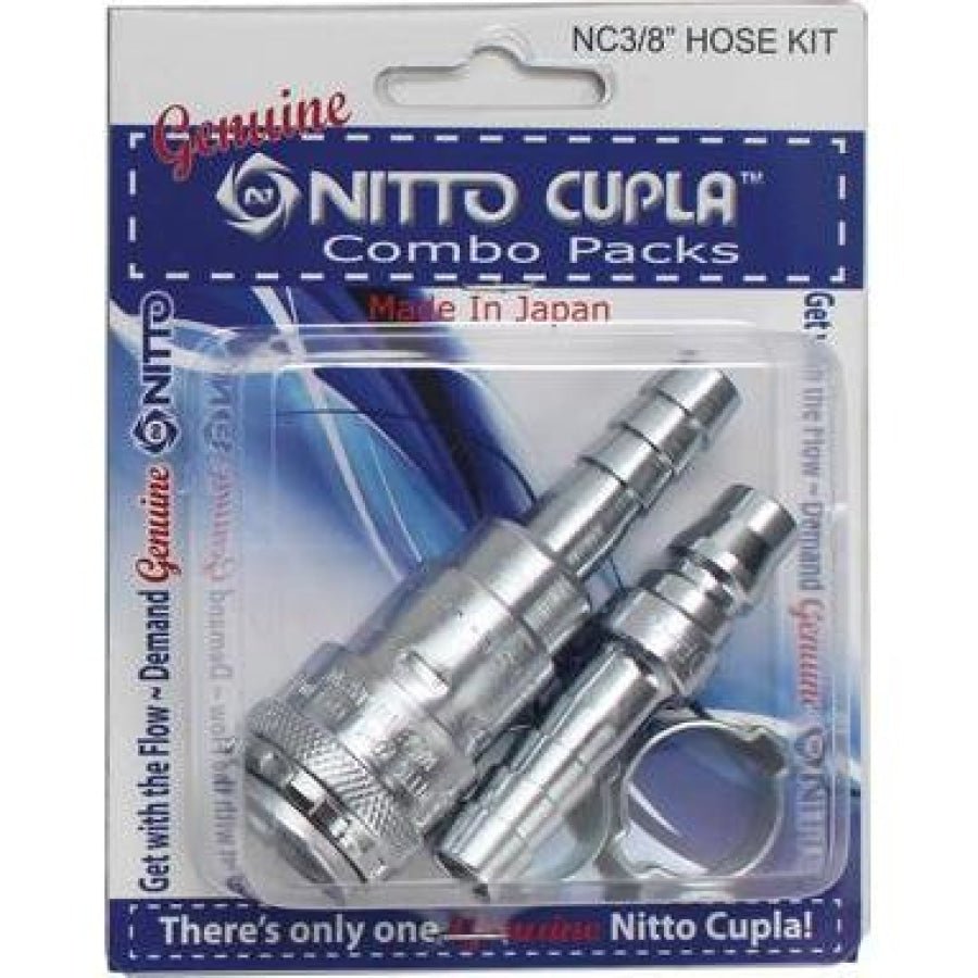 Nitto Kohki 200 Series One Touch Cupla Combo Pack 3/8" - Hose Factory