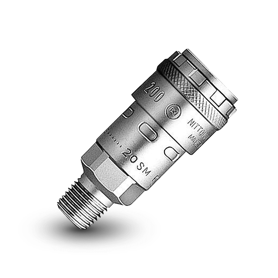Nitto Kohki 200 Series SM One Touch Male Socket - MADE IN JAPAN - Hose Factory