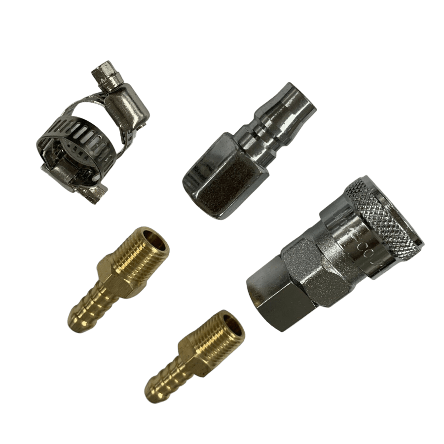 NITTO Style Air 1/4" - 6MM Fittings SET - with various brass barb sizes available 