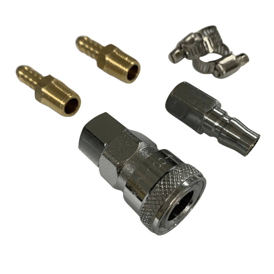 NITTO Style Air 1/4" - 6MM Fittings SET - with various brass barb sizes available 