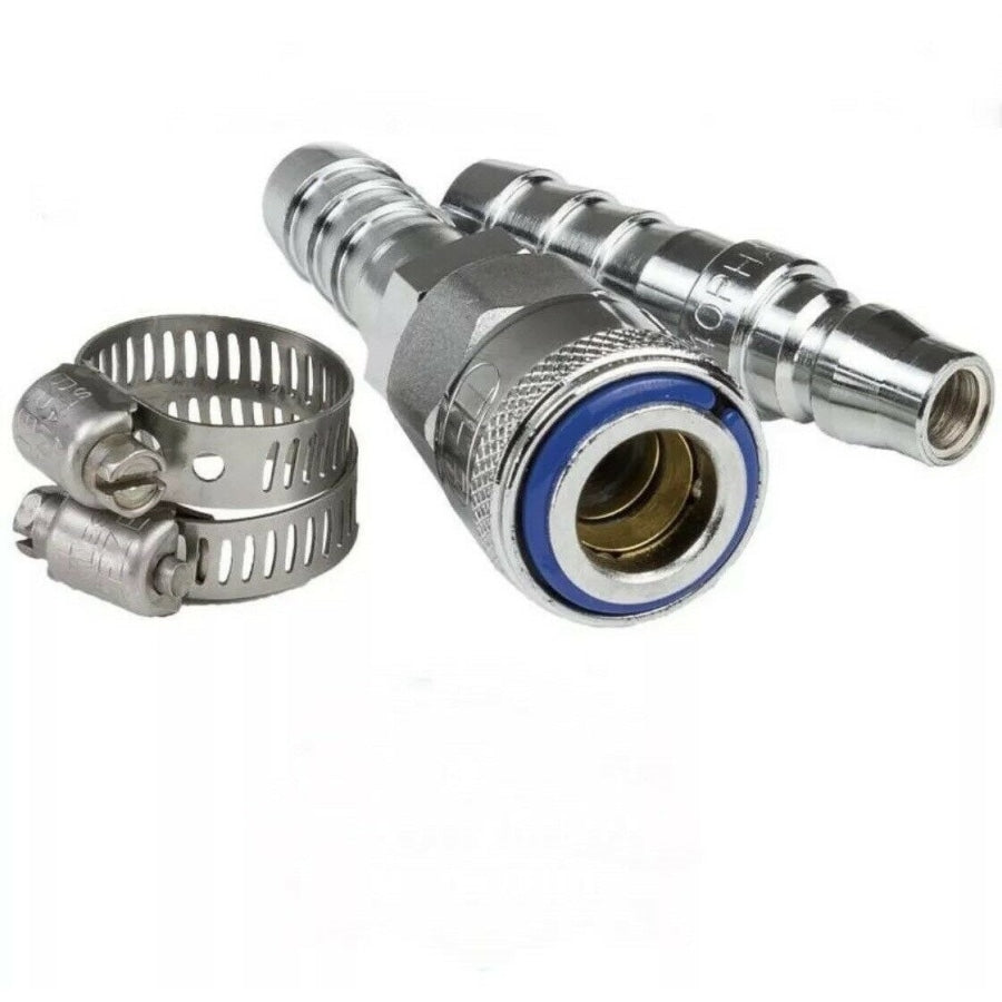 Nitto Style Air Quick Fittings with 1/2" - 12MM Barb and Male Plug for 12mm I.D. Air Compressor Hose