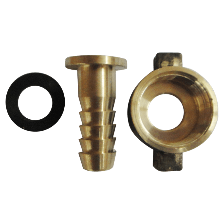 ZORRO Brass Nut & Tail with Rubber Washer (Various Sizes Available) 