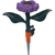 Metal Flower Garden Sprinkler On Spike 1/2 Purple Sprinklers