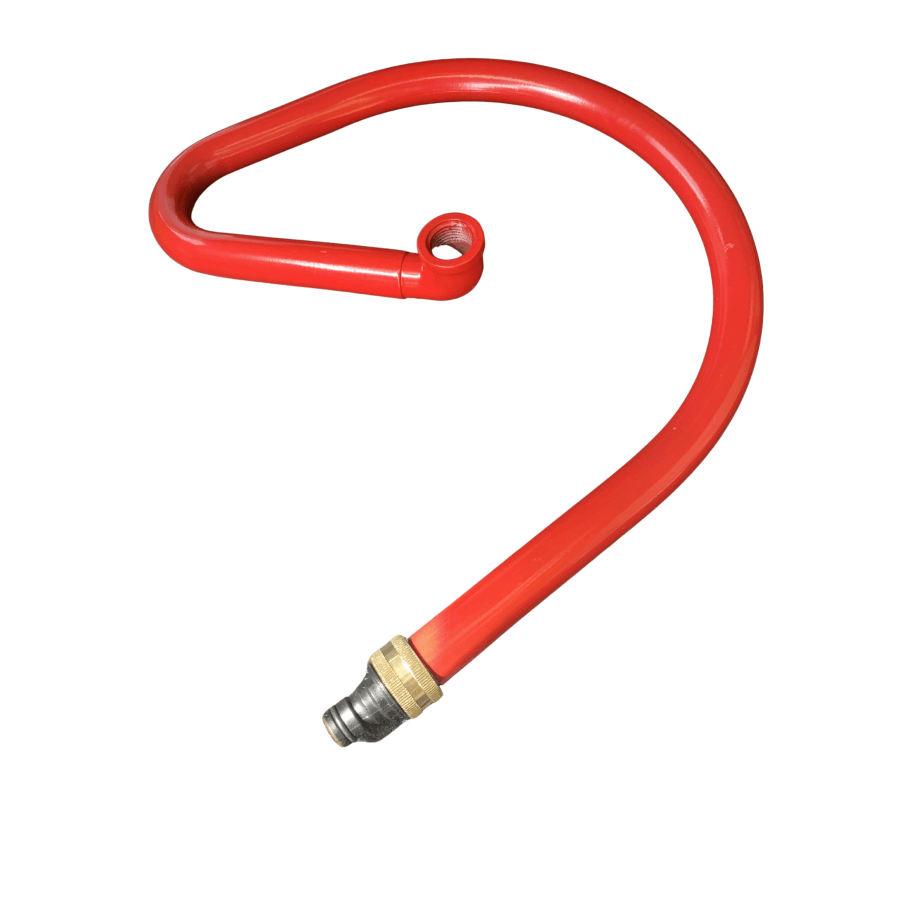 Round Red Metal Sprinkler Base 1/2" BSP - Hose Factory