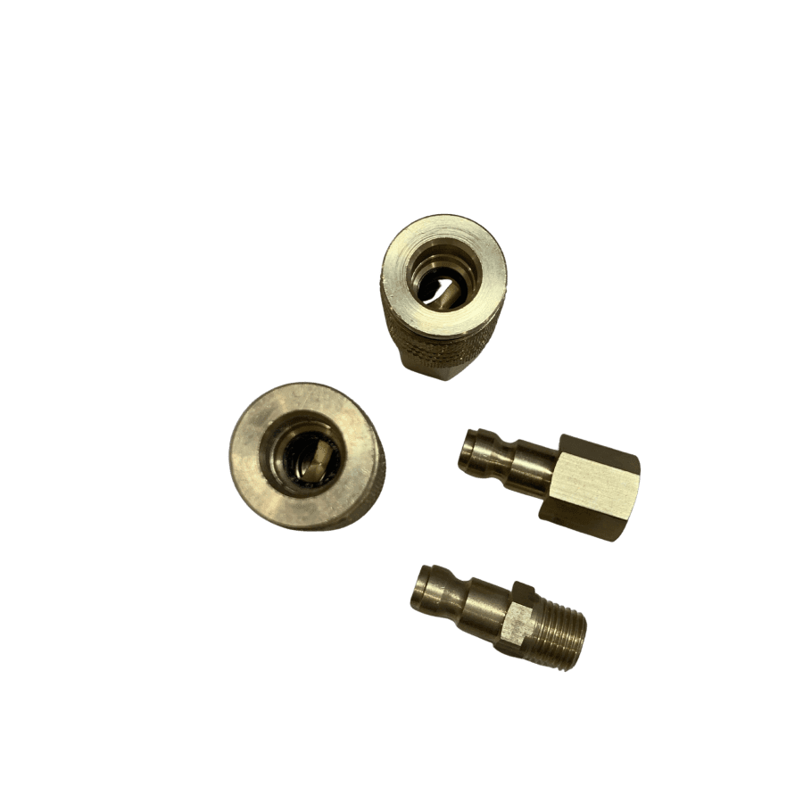Ryco 200 S Style One Touch Air Fittings 10mm Barb / 1/4" BSP (4 Piece set) - Hose Factory