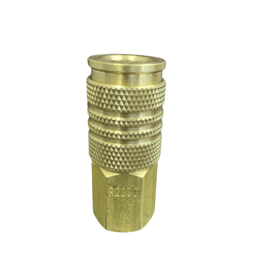 Ryco 200 Series Style Solid Brass Female One Touch Quick Air Coupling - Hose Factory
