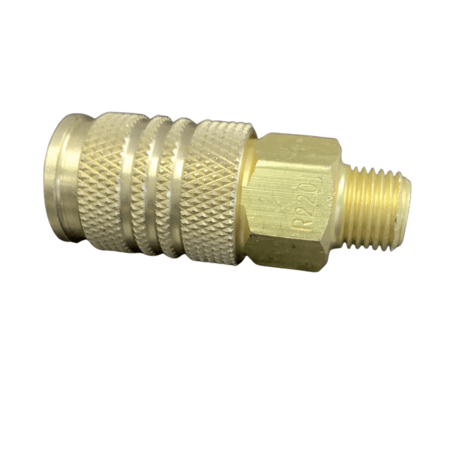 Ryco 200 Series Style Solid Brass Male One Touch Quick Air Coupling - Hose Factory