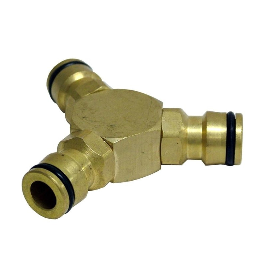 ZORRO 3 Way Brass 12MM - 1/2&quot; Coupling Water Hose Diverter Joiner