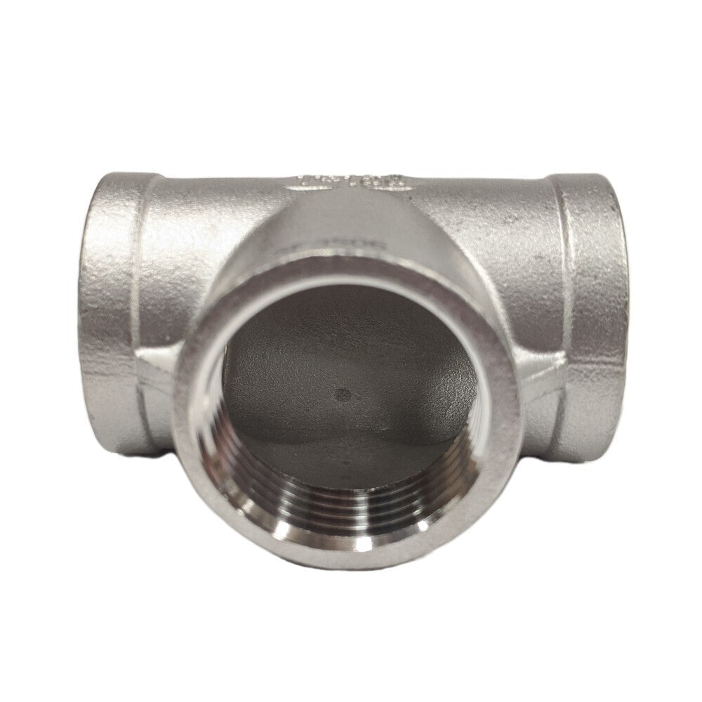 Stainless Steel 316 Equal Tee Piece BSP Thread - Hose Factory