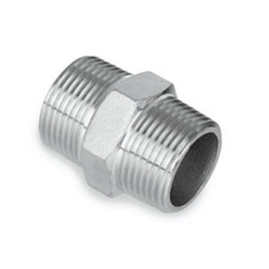 Stainless Steel 316 Hex Nipple BSP - Hose Factory