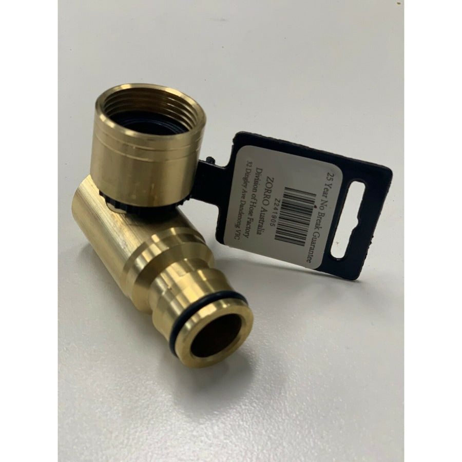 ZORRO Brass Swivel Garden Water Tap Adaptor Hose Connector