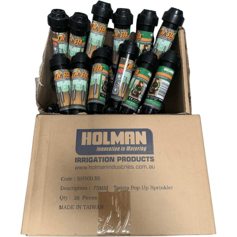 THE TWISTA Professional Adjustable Spray 75mm Pop Up Sprinkler (Qty 12) - Hose Factory