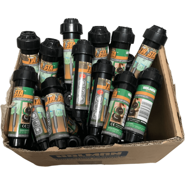 THE TWISTA Professional Adjustable Spray 75mm Pop Up Sprinkler (Qty 12) - Hose Factory