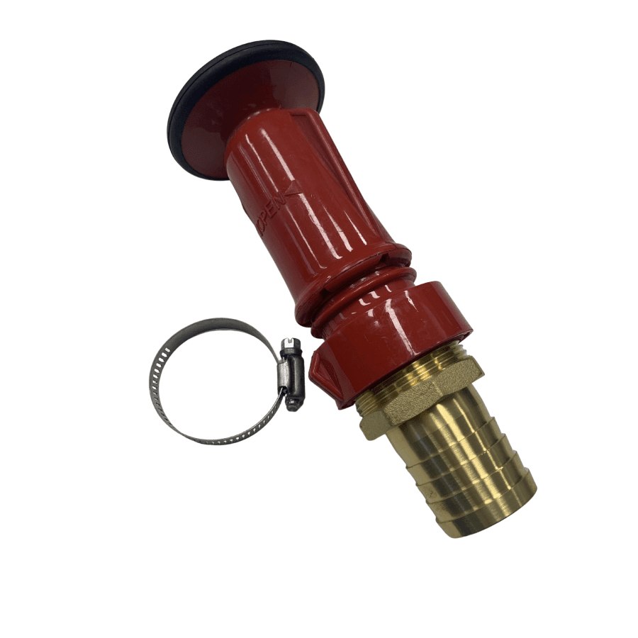 TRUDESIGN Power Jet Spray Fire Nozzle with Brass Director & Clamp - Hose Factory