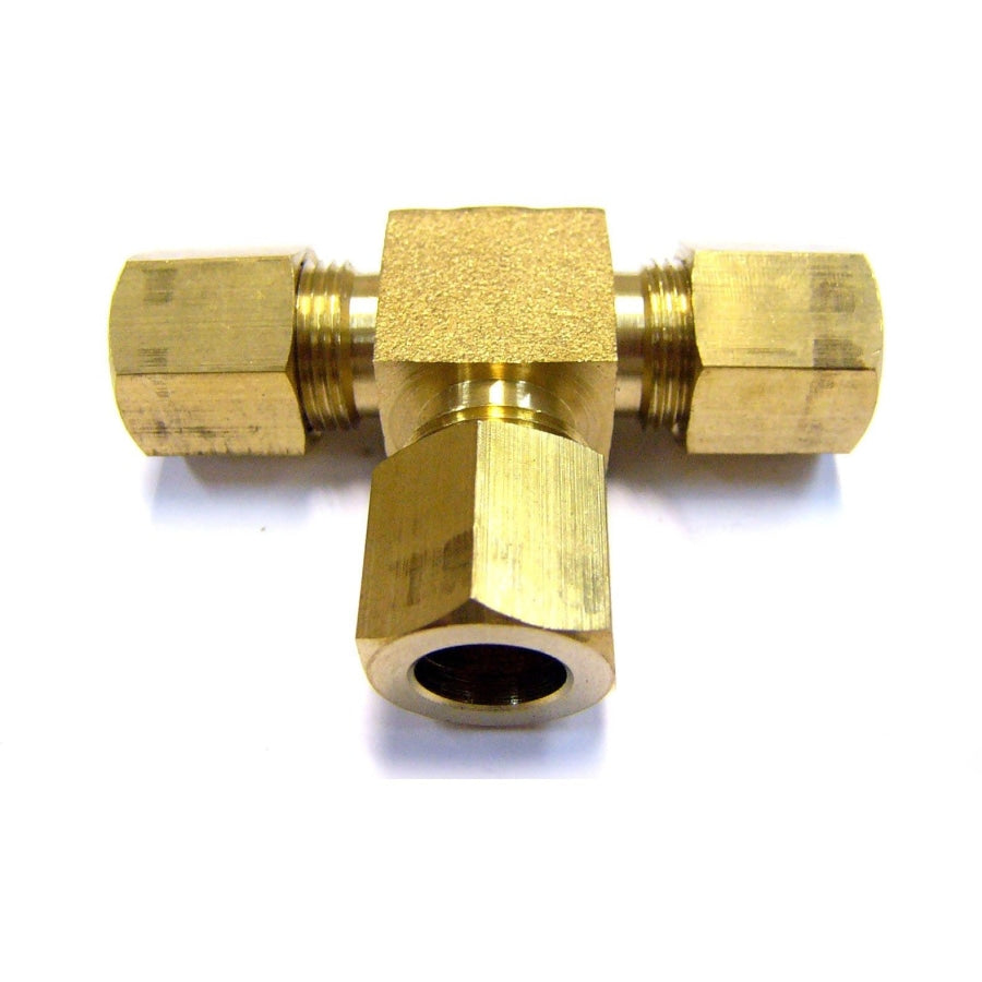 Brass Union Tee Compression Tube Fitting - Hose Factory