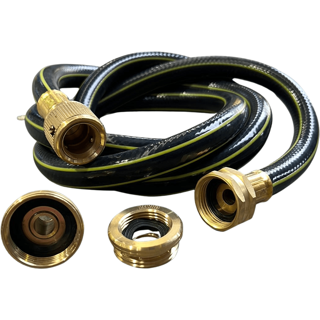 ZORRO 1.8m Hose Reel Extension Hose with Brass Fittings 12mm - Hose Factory
