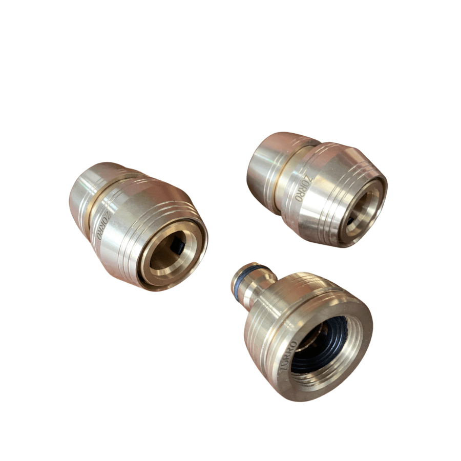 ZORRO Brass 3 Piece Hose Fittings 18mm - Hose Factory