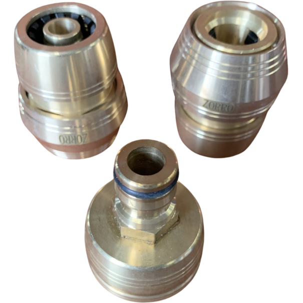 Zorro Brass Hose Fitting Set 12Mm Fittings