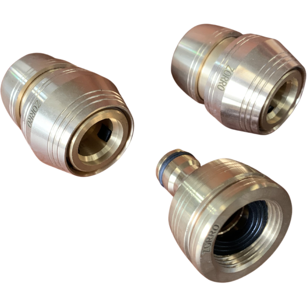 Zorro Brass Hose Fitting Set 12Mm Fittings