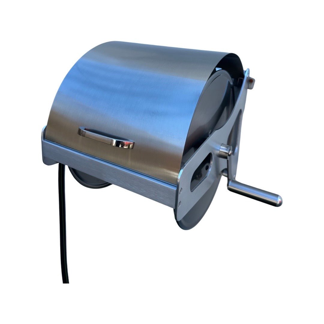 ZORRO Compact Stainless Steel Mountable Reel with Lid & Extension Hose - Hose Factory