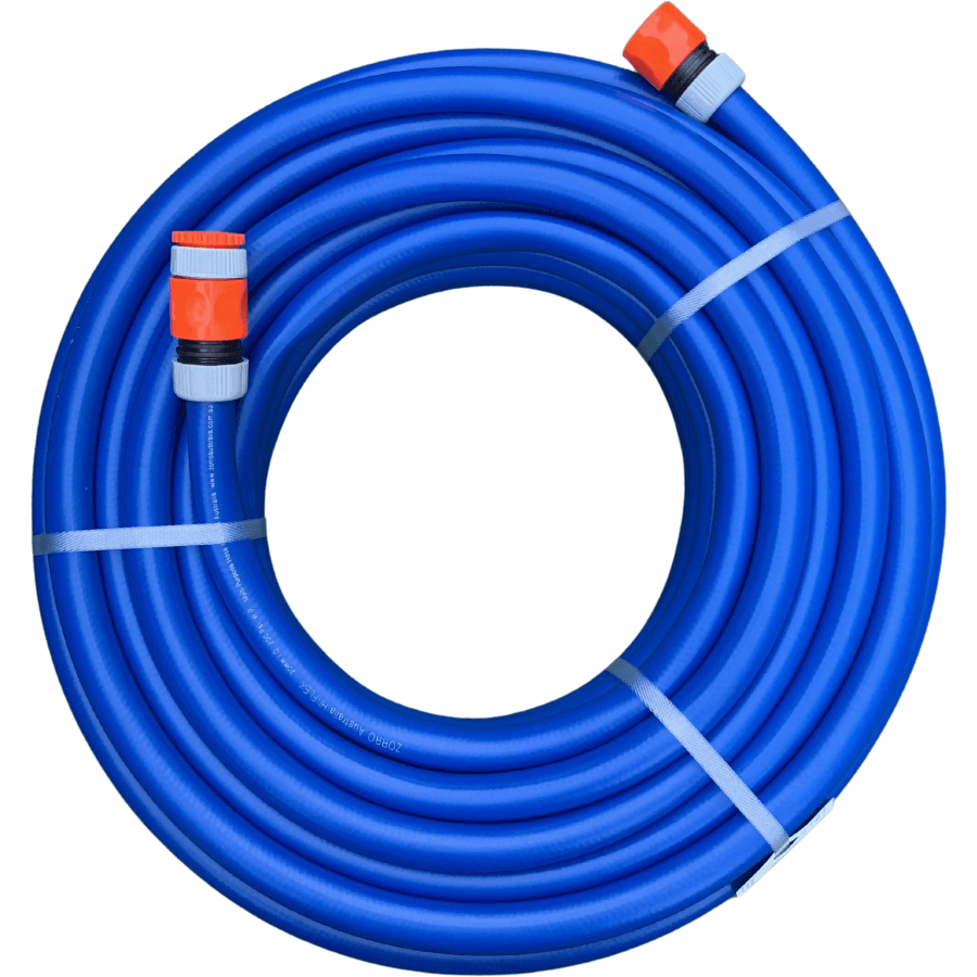 Zorro Hi-Flex Extreamly Flexible Garden Hose With 3 Piece Plastic Fittings 20Mm / 10Mt Hoses