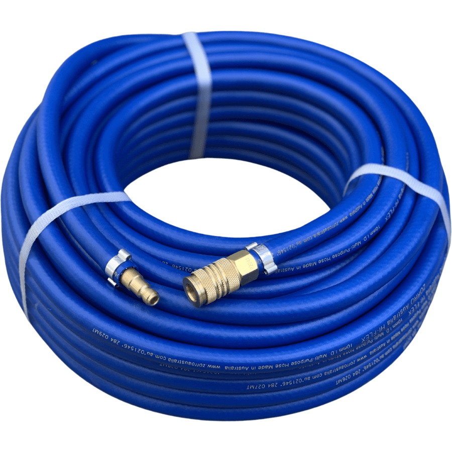 ZORRO Hi-Flex Multi-Purpose Hose with Ryco Style Fittings & Clamps - Hose Factory