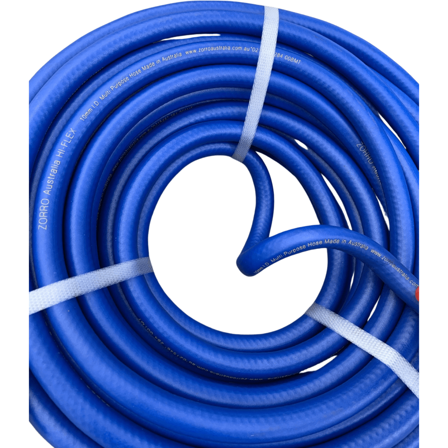 ZORRO Hi-Flex Multi-Purpose Hose with Ryco Style Fittings & Clamps - Hose Factory