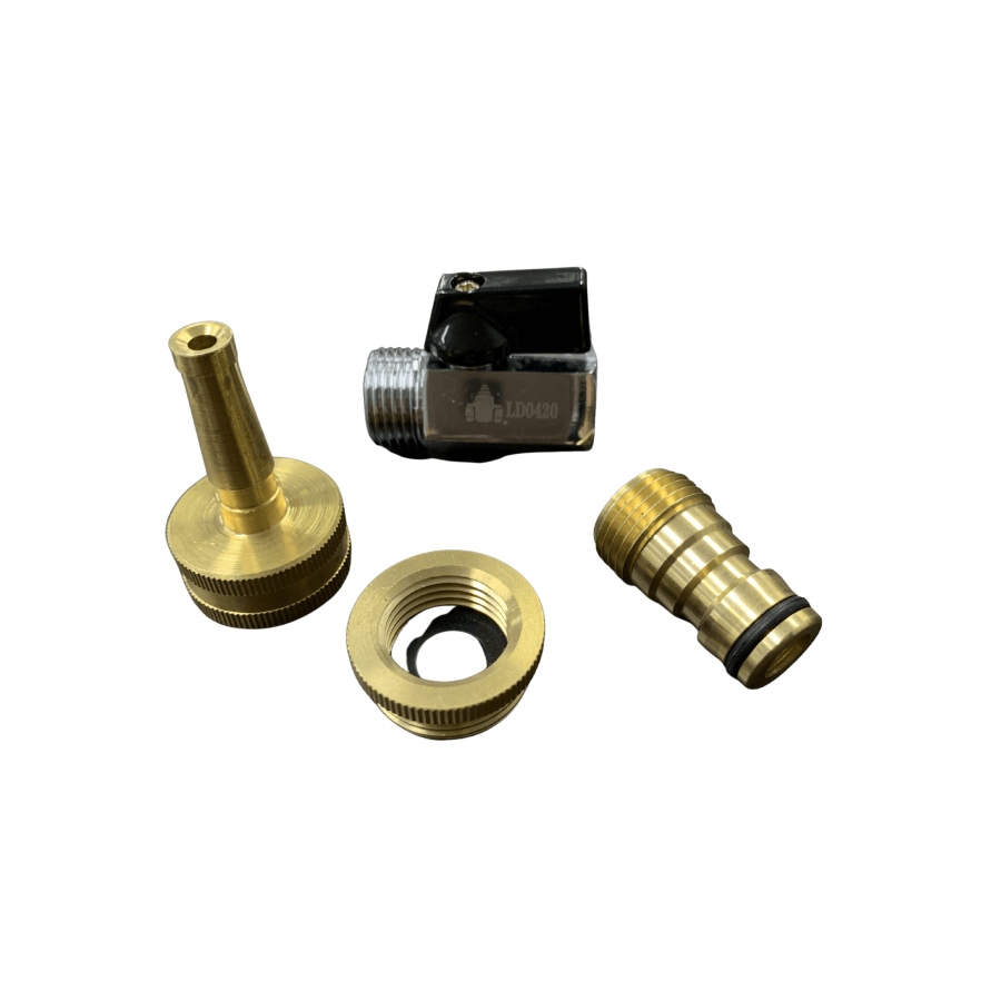 Zorro High Pressure Brass Jet Nozzle Kit With Valve 1/2 Fittings