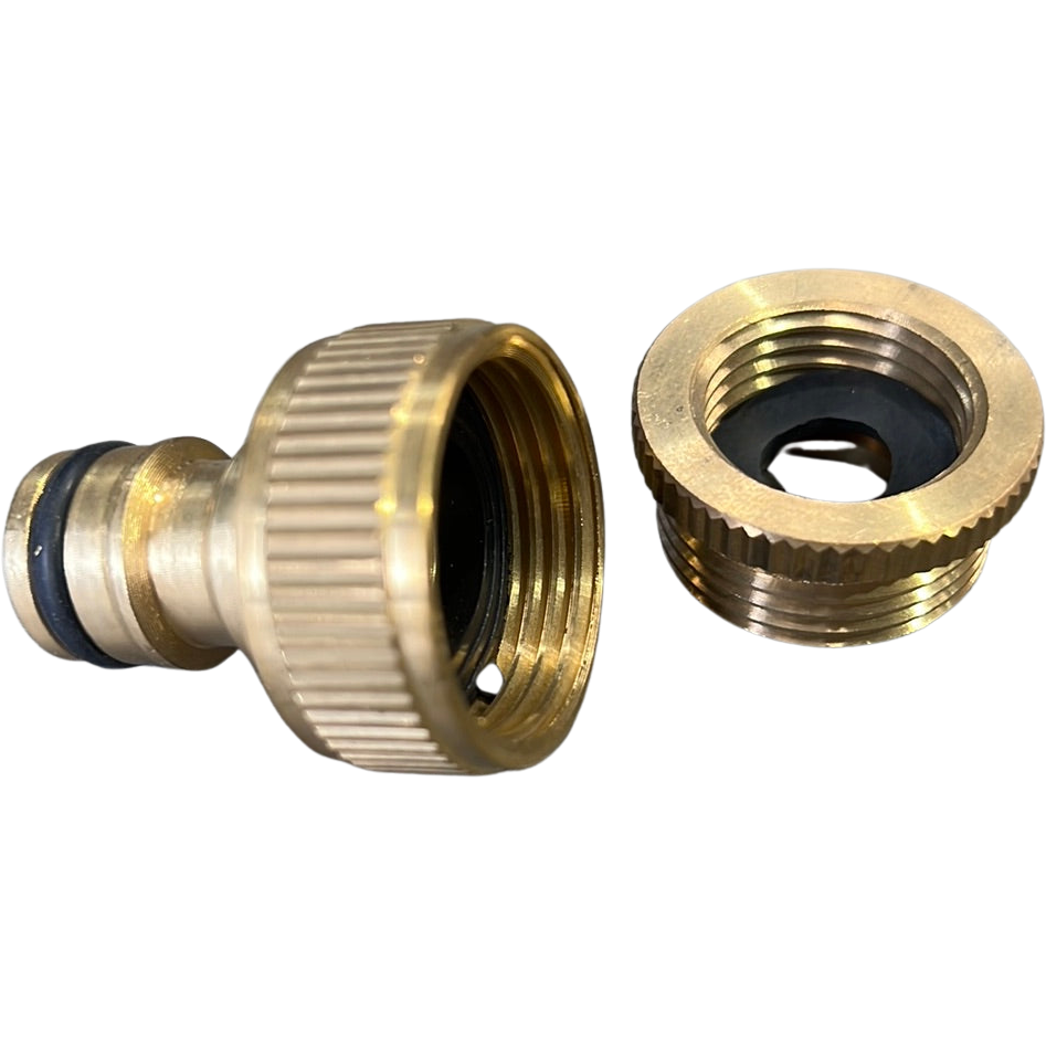 Zorro Brass Tap adaptor to suit 1/2” and 3/4” Garden Taps