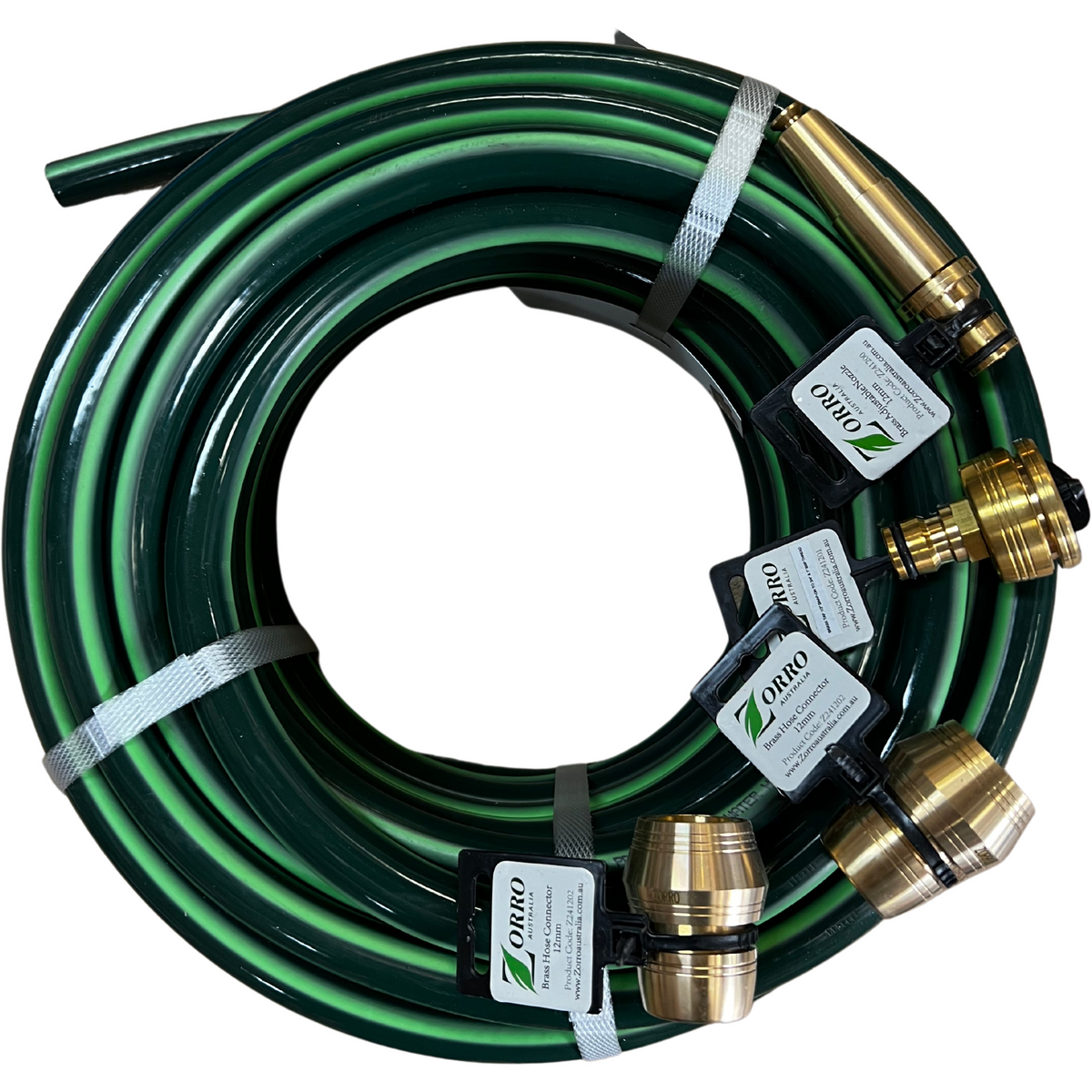 ZORRO Ultimate Garden Water Hose with Brass Fittings 12mm - Hose Factory