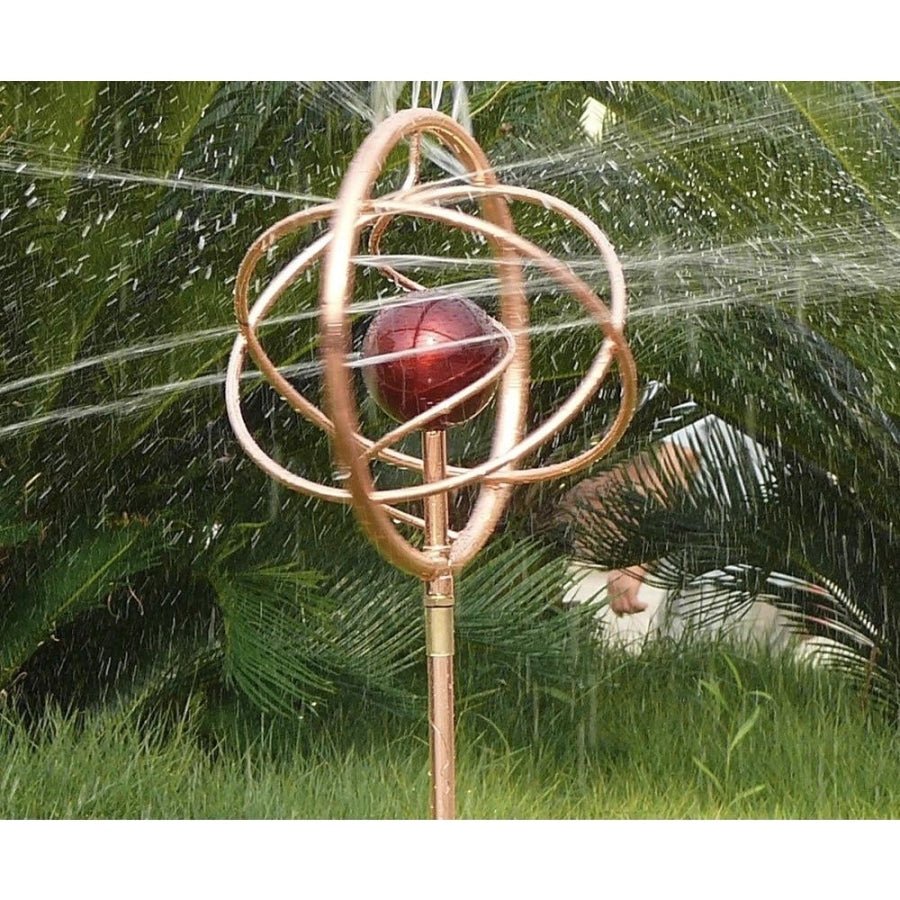 ZORRO Vortex Spinning Red Water Sprinkler with 12mm &amp; 19mm Adaptor - Hose Factory